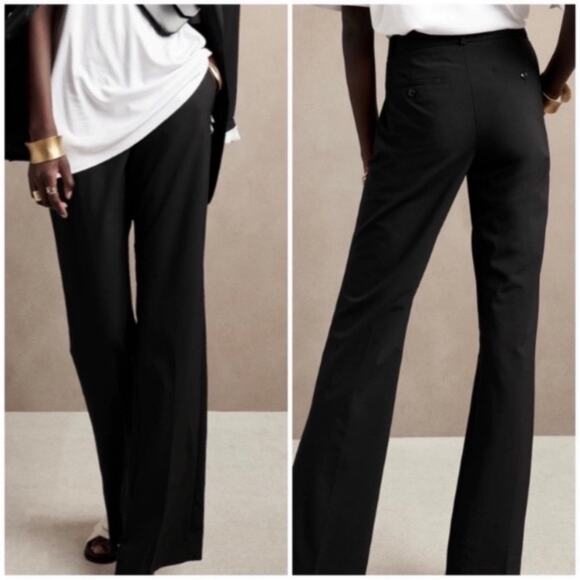 Banana Republic Logan Trouser Pant Black 16 267922 - Picture 1 of 9
